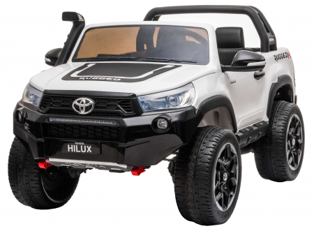 Masinuta electrica SUV Premier Toyota Grand Hilux, 12V, 4x4, roti cauciuc EVA, scaun piele ecologica, alb [1]