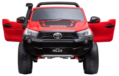 Masinuta electrica SUV Premier Toyota Grand Hilux, 12V, 4x4, roti cauciuc EVA, scaun piele ecologica, rosu [7]