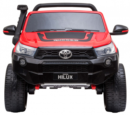 Masinuta electrica SUV Premier Toyota Hilux, 12V, 4x4, roti cauciuc EVA, scaun piele ecologica, rosu [1]