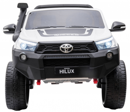 Masinuta electrica SUV Premier Toyota Hilux, 12V, 4x4, roti cauciuc EVA, scaun piele ecologica, alb [1]