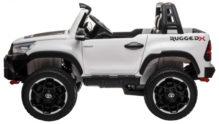 Masinuta electrica SUV Premier Toyota Grand Hilux, 12V, 4x4, roti cauciuc EVA, scaun piele ecologica, alb [3]