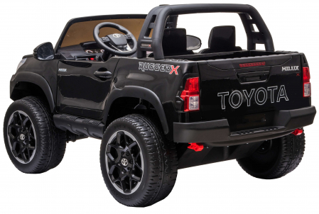 Masinuta electrica SUV Premier Toyota Grand Hilux, 12V, 4x4, roti cauciuc EVA, scaun piele ecologica, negru [4]