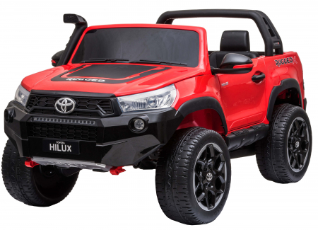 Masinuta electrica SUV Premier Toyota Grand Hilux, 12V, 4x4, roti cauciuc EVA, scaun piele ecologica, rosu [1]