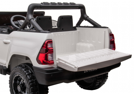 Masinuta electrica SUV Premier Toyota Hilux, 12V, 4x4, roti cauciuc EVA, scaun piele ecologica, alb [15]