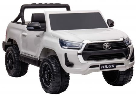 Masinuta electrica SUV Premier Toyota Hilux, 12V, 4x4, roti cauciuc EVA, scaun piele ecologica, alb [6]
