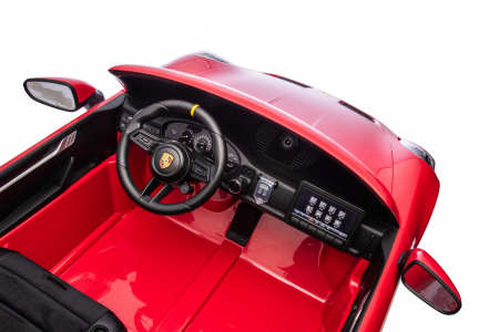 Masinuta electrica 4x4 Premier Porsche 911 GT3, 12V, 2 copii, roti cauciuc EVA, scaun piele ecologica, rosu [25]