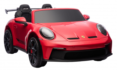 Masinuta electrica 4x4 Premier Porsche 911 GT3, 12V, 2 copii, roti cauciuc EVA, scaun piele ecologica, rosu [8]