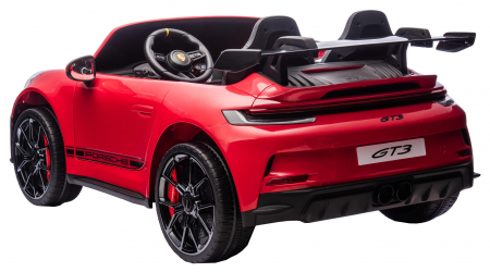 Masinuta electrica 4x4 Premier Porsche 911 GT3, 12V, 2 copii, roti cauciuc EVA, scaun piele ecologica, rosu [6]