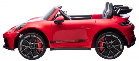 Masinuta electrica 4x4 Premier Porsche 911 GT3, 12V, 2 copii, roti cauciuc EVA, scaun piele ecologica, rosu [5]