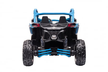 Masinuta UTV electric Premier 4x4 Can-Am Maverick Force RC, 2 locuri, 12V, roti cauciuc EVA, scaun piele ecologica, albastru [6]