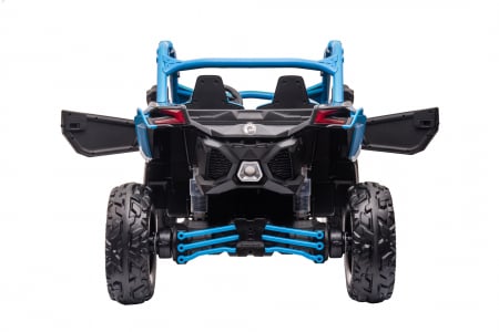 Masinuta UTV electric Premier 4x4 Can-Am Maverick Force RC, 2 locuri, 12V, roti cauciuc EVA, scaun piele ecologica, albastru [11]