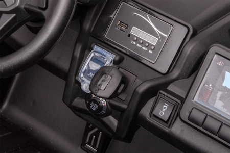 Masinuta UTV electric Premier 4x4 Can-Am Maverick Power RS, 2 locuri, 2 baterii 24V, roti cauciuc EVA, scaun piele ecologica, negru [14]