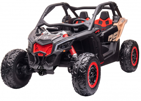 Masinuta UTV electric Premier 4x4 Can-Am Maverick Power RS, 2 locuri, 2 baterii 24V, roti cauciuc EVA, scaun piele ecologica, negru [1]