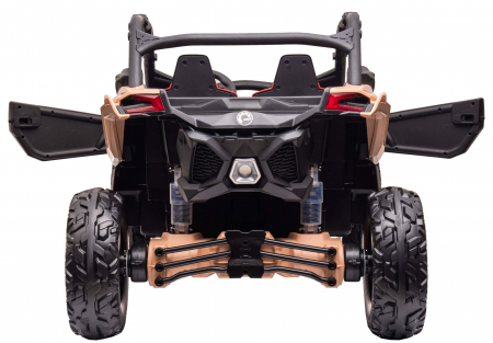 Masinuta UTV electric Premier 4x4 Can-Am Maverick Power RS, 2 locuri, 2 baterii 24V, roti cauciuc EVA, scaun piele ecologica, negru [11]