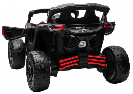 Masinuta UTV electric Premier 4x4 Can-Am Maverick Turbo, 1 loc, 24V, roti cauciuc EVA, scaun piele ecologica, rosu [10]