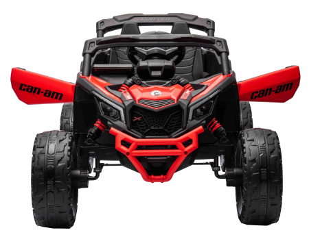 Masinuta UTV electric Premier 4x4 Can-Am Maverick Turbo, 1 loc, 24V, roti cauciuc EVA, scaun piele ecologica, rosu [8]