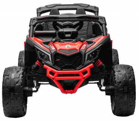 Masinuta UTV electric Premier 4x4 Can-Am Maverick Turbo, 1 loc, 24V, roti cauciuc EVA, scaun piele ecologica, rosu [2]