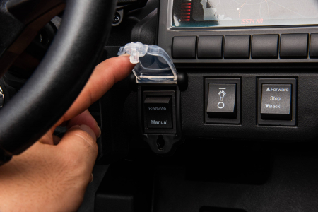 Masinuta UTV electric Premier 4x4 Can-Am Maverick Turbo, 1 loc, 24V, roti cauciuc EVA, scaun piele ecologica, rosu [16]