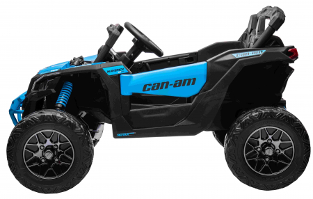 Masinuta UTV electric Premier 4x4 Can-Am Maverick Turbo, 1 loc, 24V, roti cauciuc EVA, scaun piele ecologica, albastru [8]