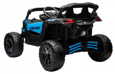 Masinuta UTV electric Premier 4x4 Can-Am Maverick Turbo, 1 loc, 24V, roti cauciuc EVA, scaun piele ecologica, albastru [9]