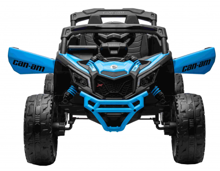 Masinuta UTV electric Premier 4x4 Can-Am Maverick Turbo, 1 loc, 24V, roti cauciuc EVA, scaun piele ecologica, albastru [2]