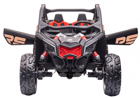 Masinuta UTV electric Premier 4x4 Can-Am Maverick Force RS, 2 locuri, 12V, roti cauciuc EVA, scaun piele ecologica, negru [8]