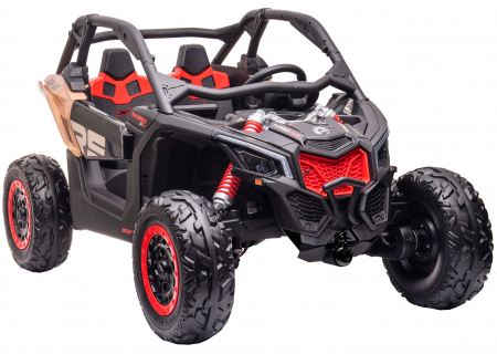 Masinuta UTV electric Premier 4x4 Can-Am Maverick Force RS, 2 locuri, 12V, roti cauciuc EVA, scaun piele ecologica, negru [7]