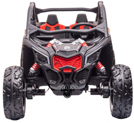 Masinuta UTV electric Premier 4x4 Can-Am Maverick Force RS, 2 locuri, 12V, roti cauciuc EVA, scaun piele ecologica, negru [2]