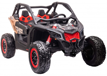 Masinuta UTV electric Premier Can-Am Maverick Speed RS, 2 locuri, 24V, roti cauciuc EVA, scaun piele ecologica, 2 motoare 240W, negru [6]