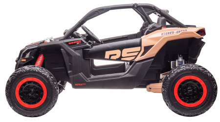 Masinuta UTV electric Premier Can-Am Maverick Speed RS, 2 locuri, 24V, roti cauciuc EVA, scaun piele ecologica, 2 motoare 240W, negru [3]