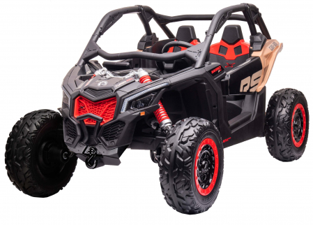 Masinuta UTV electric Premier Can-Am Maverick Speed RS, 2 locuri, 24V, roti cauciuc EVA, scaun piele ecologica, 2 motoare 240W, negru [1]