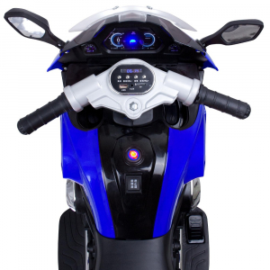 Motocicleta electrica cu 3 roti Premier Sport, 6V, 2 motoare, MP3, albastru [5]