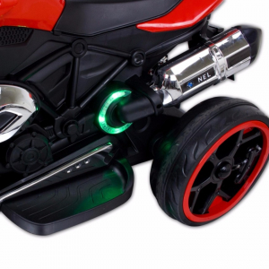 Motocicleta electrica cu 3 roti Premier Sport, 6V, 2 motoare, MP3, rosu [5]
