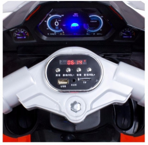 Motocicleta electrica cu 3 roti Premier Sport, 6V, 2 motoare, MP3, rosu [5]