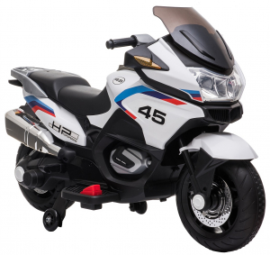 Motocicleta electrica cu 2 roti Premier Flash, 12V, roti cauciuc EVA, MP3, alba [12]