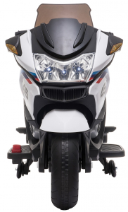 Motocicleta electrica cu 2 roti Premier Flash, 12V, roti cauciuc EVA, MP3, alba [2]