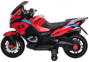 Motocicleta electrica cu 2 roti Premier Flash, 12V, roti cauciuc EVA, MP3, rosie [5]