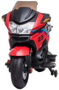 Motocicleta electrica cu 2 roti Premier Flash, 12V, roti cauciuc EVA, MP3, rosie [2]