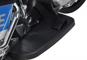 Motocicleta electrica de politie Premier BMW R1200 RT-P, 12V, girofar si sunete, roti ajutatoare, argintie [10]