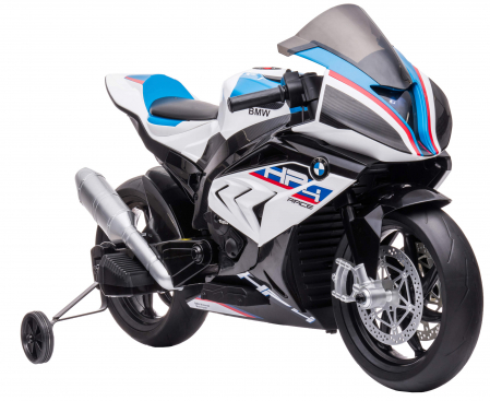 Motocicleta electrica Premier BMW HP4 Race, roti cauciuc EVA, alba [8]