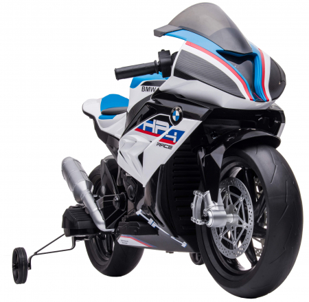 Motocicleta electrica Premier BMW HP4 Race, roti cauciuc EVA, alba [9]