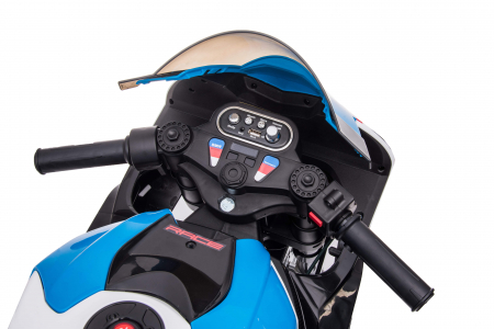 Motocicleta electrica Premier BMW HP4 Race, roti cauciuc EVA, alba [21]