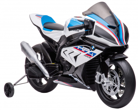 Motocicleta electrica Premier BMW HP4 Race, roti cauciuc EVA, alba [11]