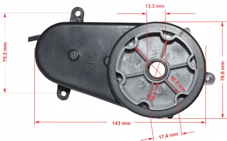Motor actionare volan prin telecomanda 12V, 5500rpm, model FY-17 [5]