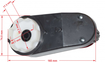 Motor roata cu angrenaj 12V, model FY-1, 16000rpm, Mercedes Mini Unimog [4]