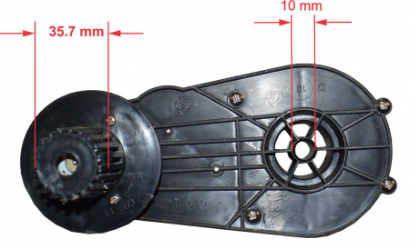 Motor roata cu angrenaj 12V, model G99-11, 10000rpm [5]
