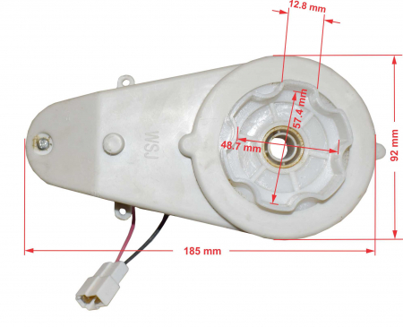 Motor roata cu angrenaj 12V, model WSJ, 15000rpm [3]