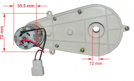 Motor roata cu angrenaj 12V, model WSJ, 15000rpm [4]