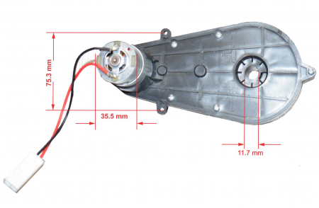 Motor roata cu angrenaj 12V, model TONGAN, 12000rpm [6]
