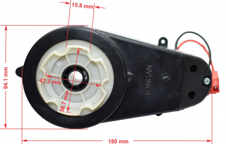 Motor roata cu angrenaj 12V, model TONGAN, 12000rpm [5]